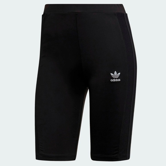 Adidas Originals Cycling Shorts XL Black High Rise Women’s BNWT - Picture 1 of 16